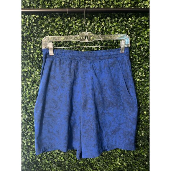 Lululemon Mens Pacebreaker Lined Shorts Sz Small Blue Patterned - Picture 1 of 3